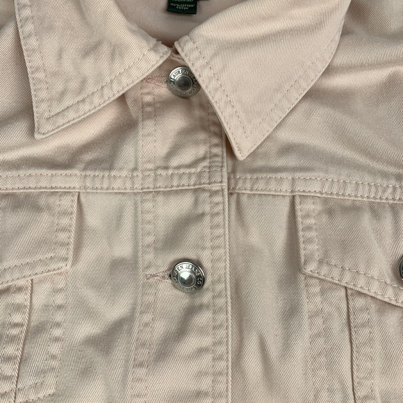 Vtg Lauren Jeans Co Ralph Lauren Bashful Pink Trucker Denim Jacket Small - Picture 3 of 16